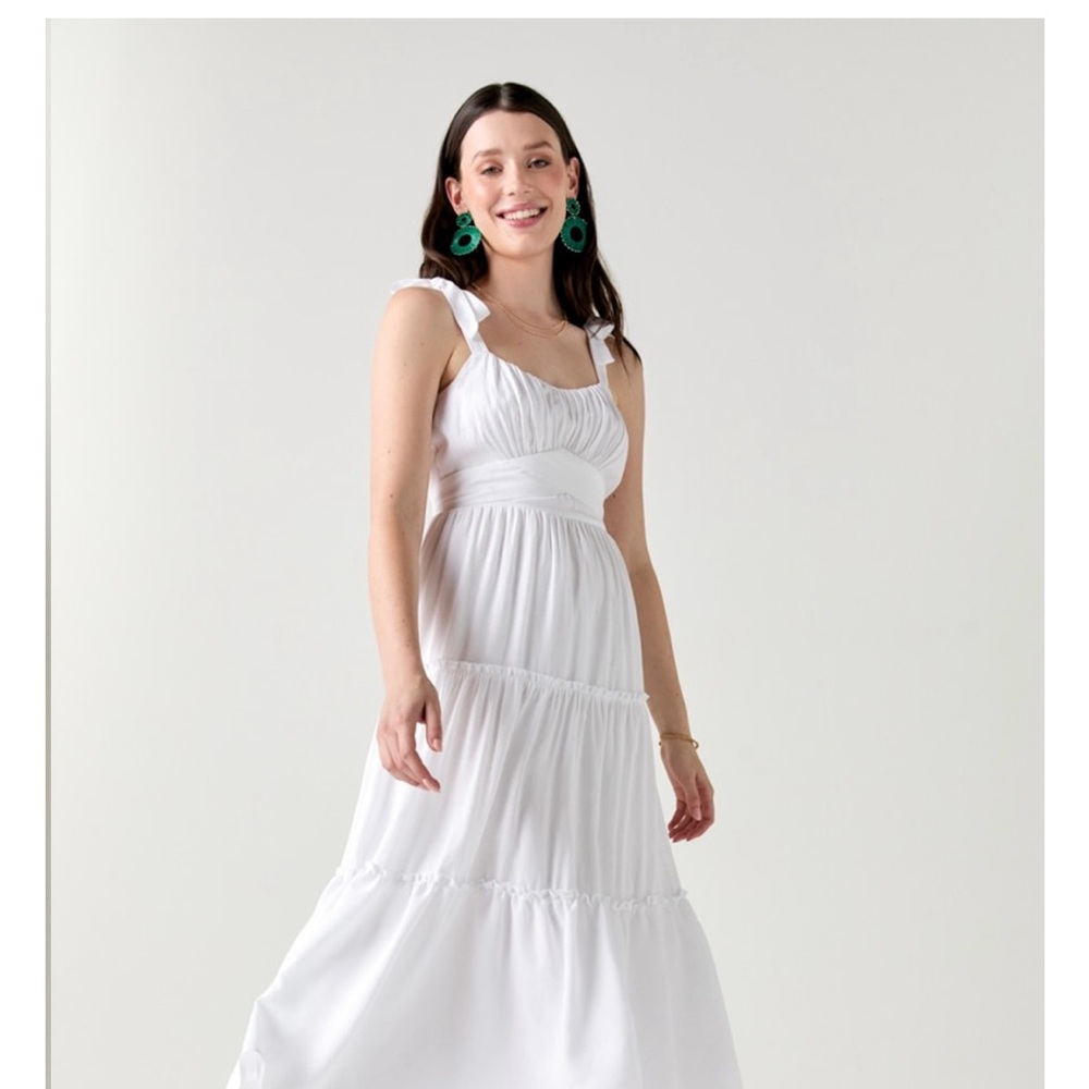 White Tie Strap Maxi Dress from Francesca’s